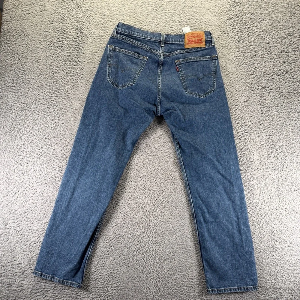 Levi's 505 Jeans Mens‎ 33x30 Blue Cotton Denim Straight Faded Stretch Workwear